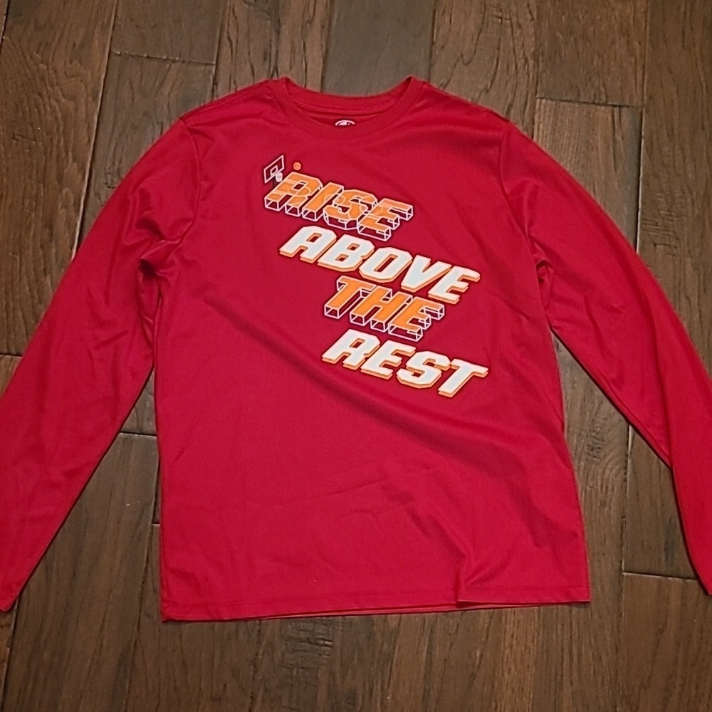 💥3for$12💥 Athletic Works boy's red long-sleeved shirt size XL (14-16)